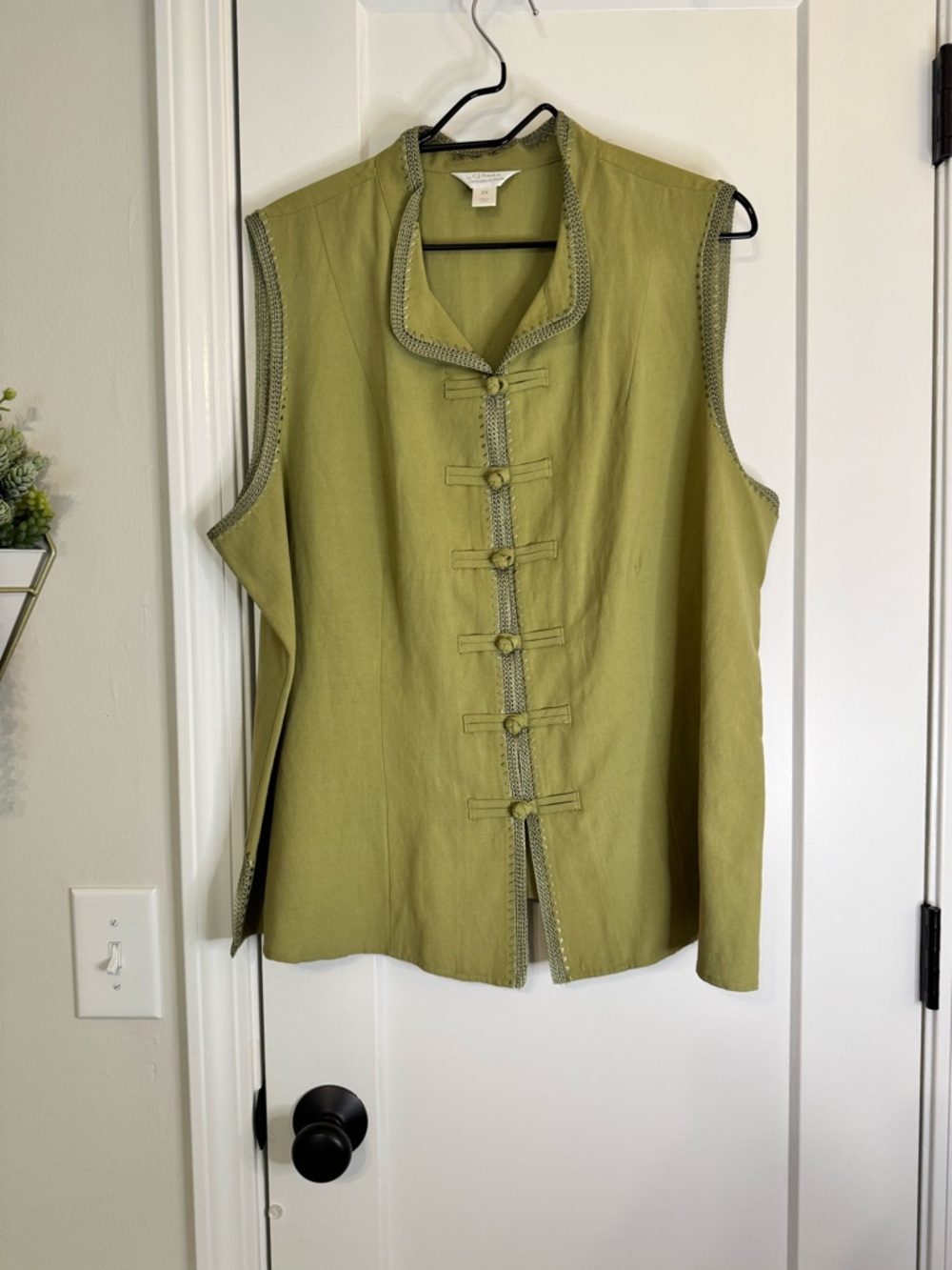 CJ Banks Button Front Vest